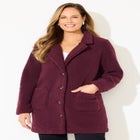 Teddy Bear Sherpa Trench Coat image number null