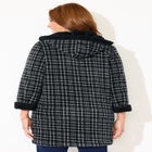 Long Fleece Coat with Sherpa Lining image number null