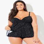 Bra Sized Faux Flyaway Underwire Tankini Top image number 3