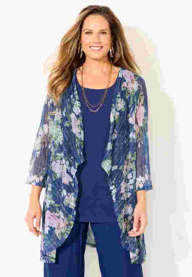 2-Piece Cardigan & Tank Twinkle Set image number 0