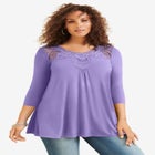 Lace Embellished Swing Ultra Femme Top image number null