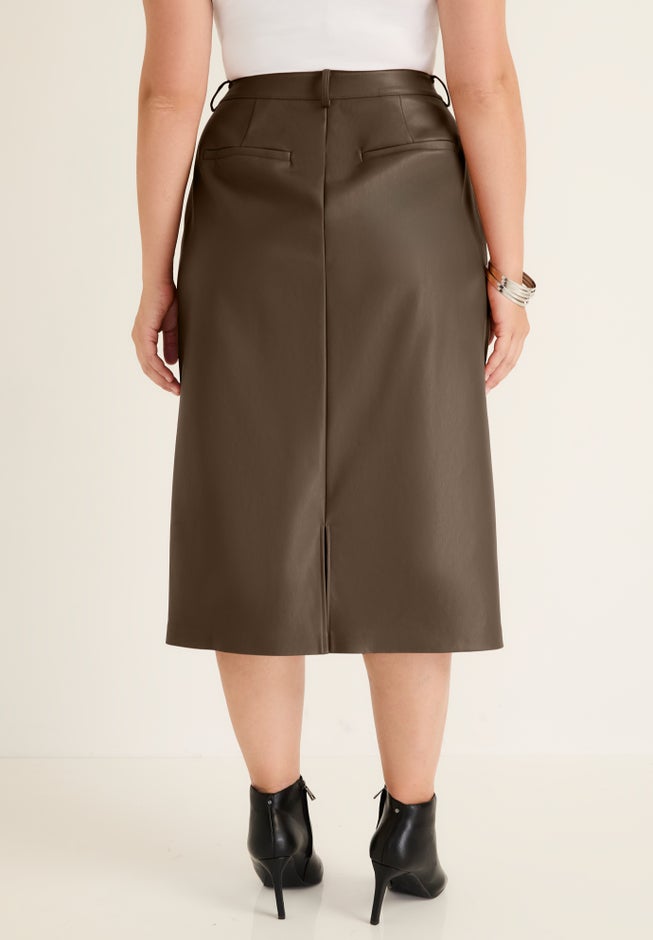 Faux Leather Skirt image number 1