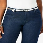 Faux Leather Skinny Belt image number null