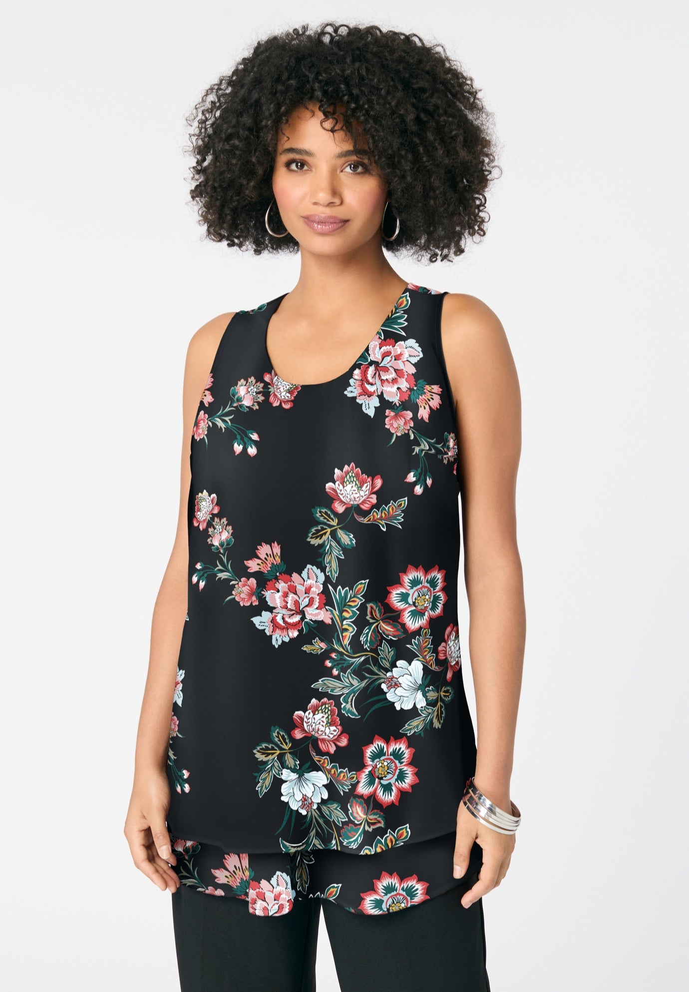 Double-Layer Georgette Tank Top image number 0