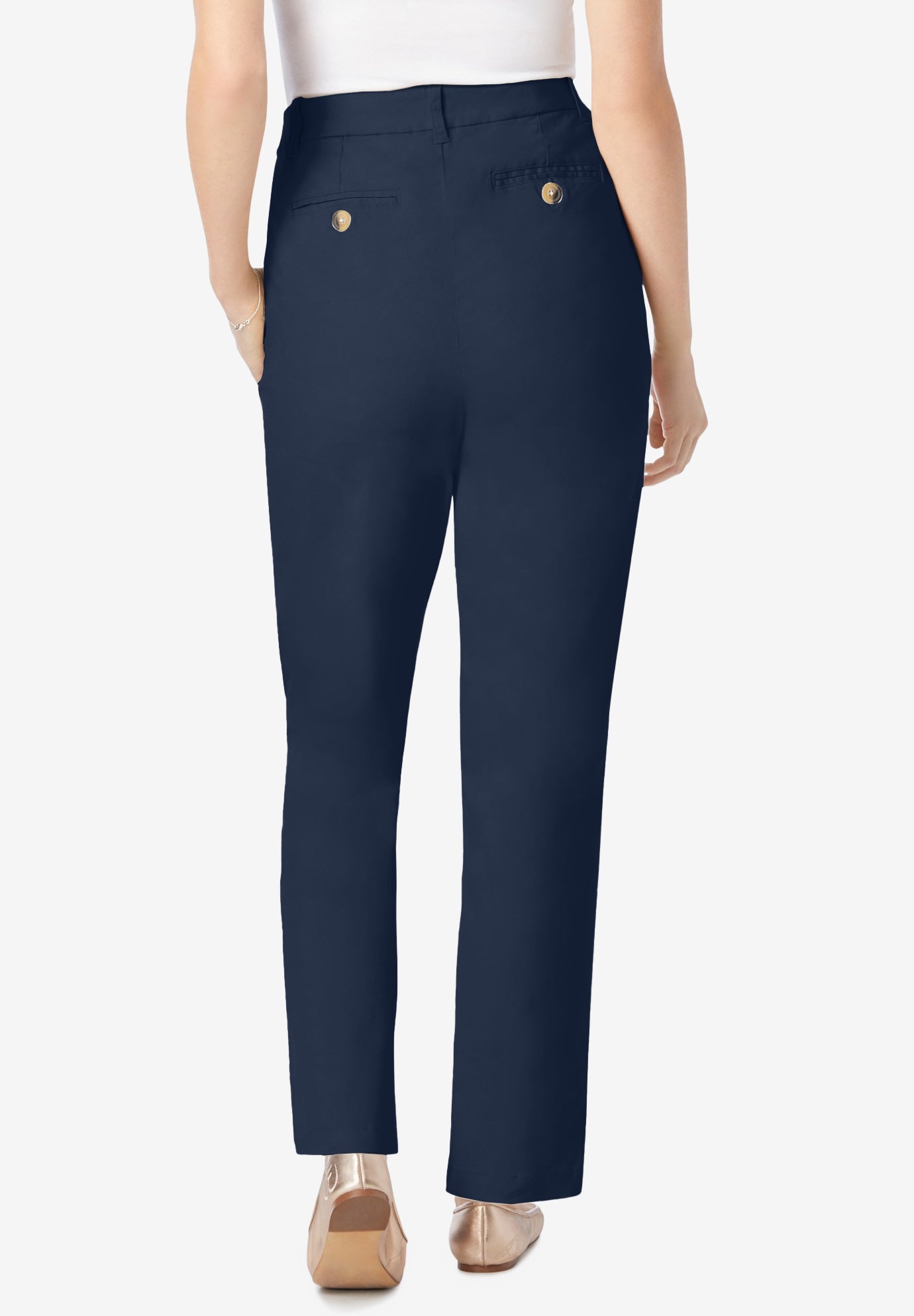 Adjustable Waist Straight-Leg Chino image number 1