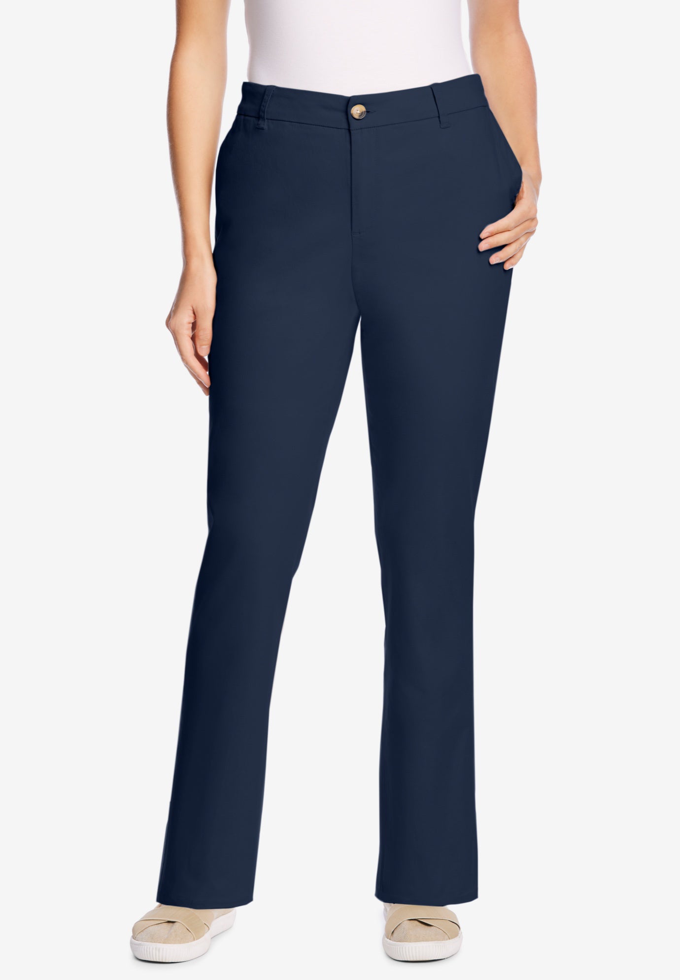 Adjustable Waist Straight-Leg Chino image number 0