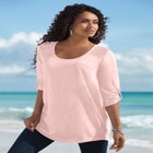 Textured Lace Trimmed Tunic image number null