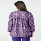 Buttoned V-Neck Blouse image number null