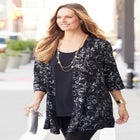 Black Label Metallic Cardigan image number null