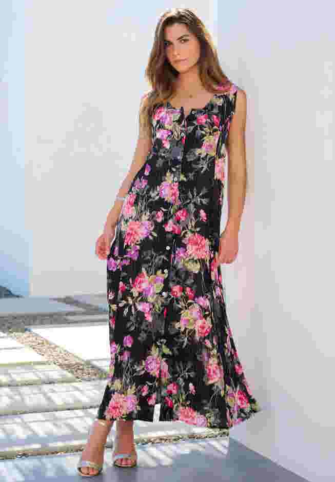 Button Front Crinkle Dress image number 0