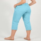 Adjustable Waist Chino Capri image number 1