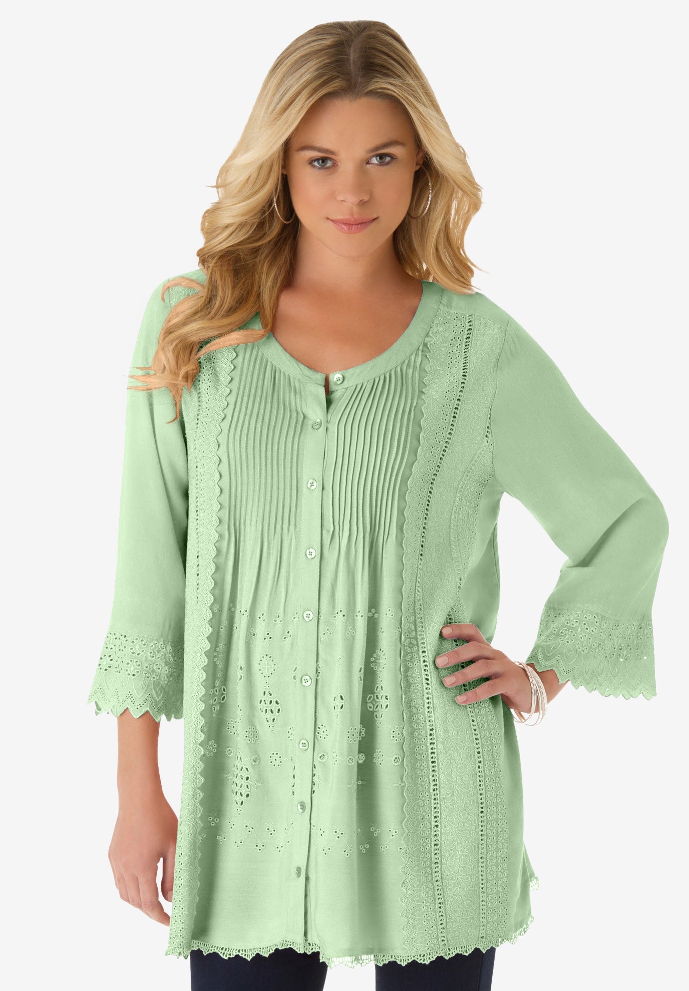 Eyelet Big Shirt image number 0