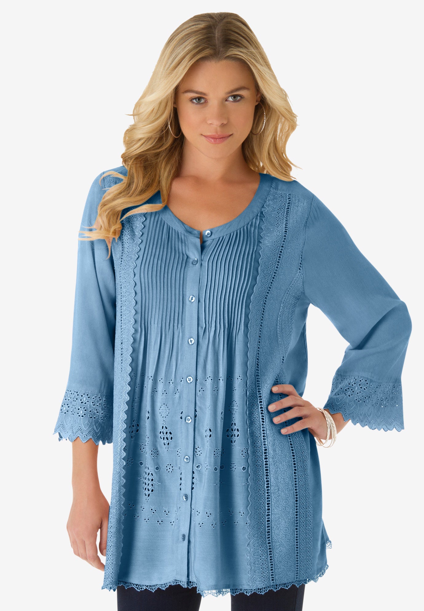 Eyelet Big Shirt image number 0
