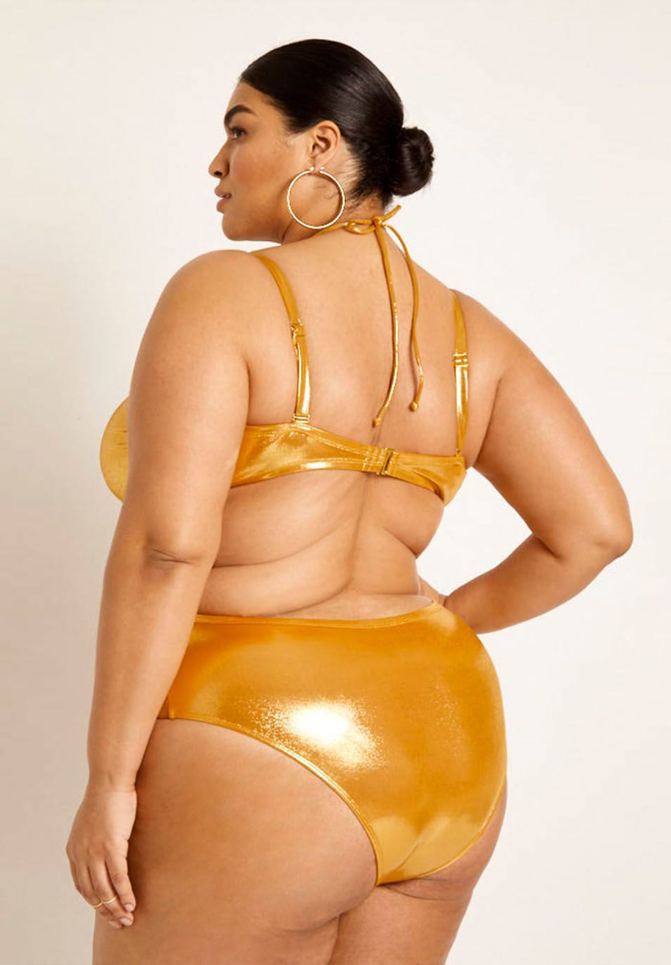 Gabi Fresh Swim x ELOQUII U-Wire Detail Swimsuit with Cutouts image number 2