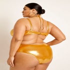 Gabi Fresh Swim x ELOQUII U-Wire Detail Swimsuit with Cutouts image number null