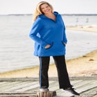 Stretch-Cotton Knit Pull-On Bootcut Side-Stripe Leggings image number null