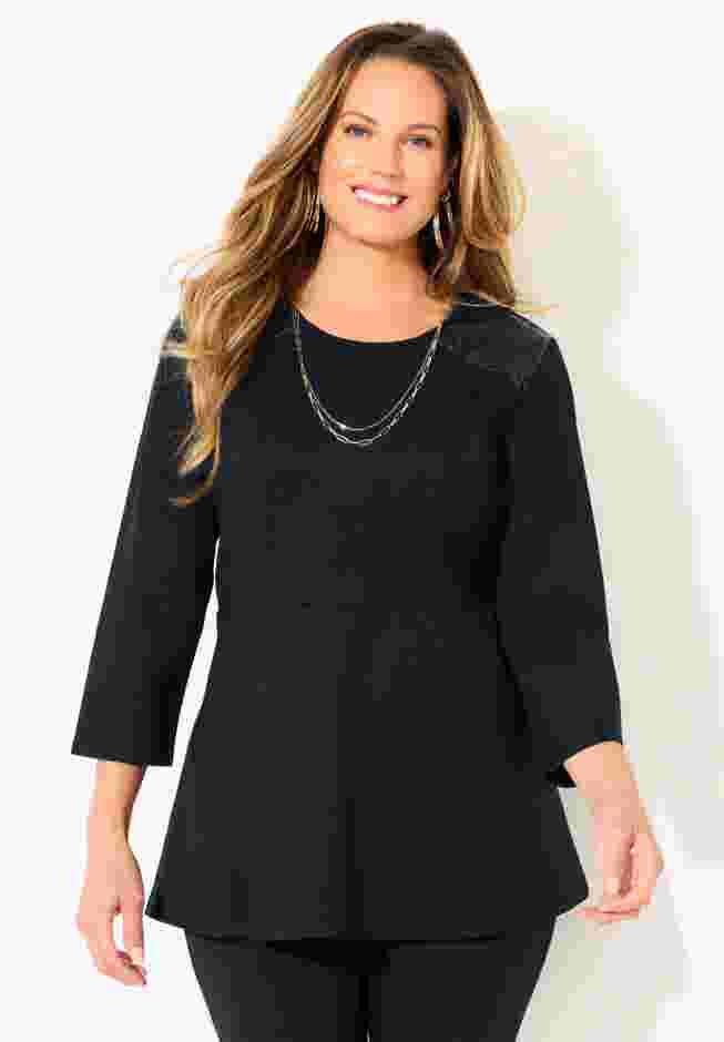 Black Label Peplum Top image number 0