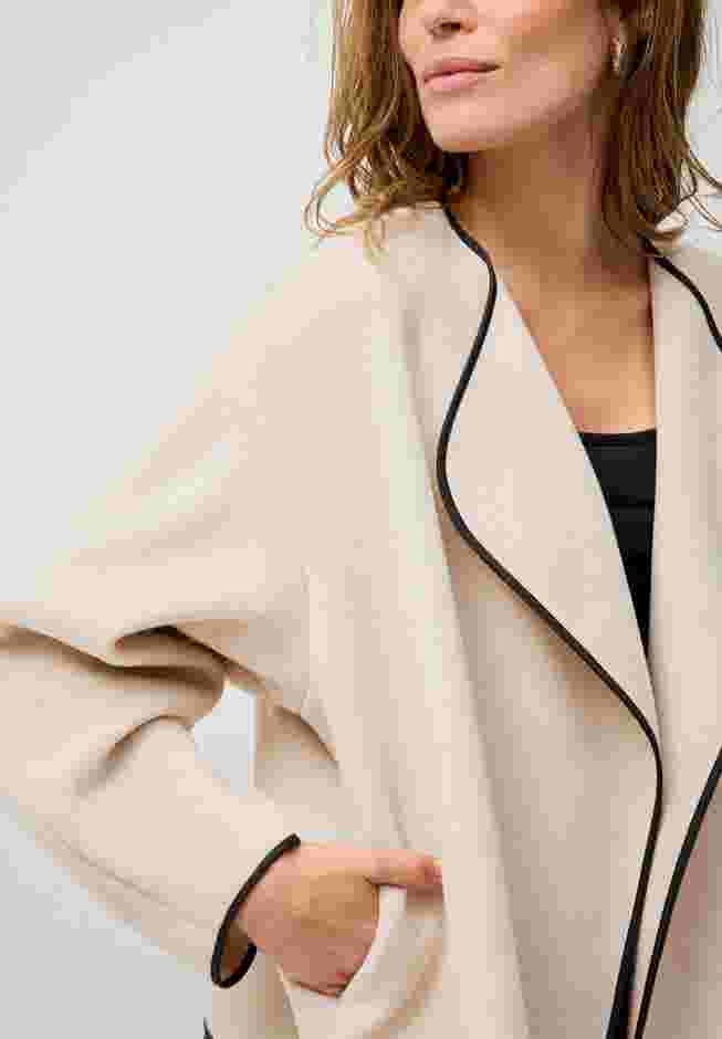 Open Drape Front Boxy Jacket image number 2