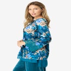 Lace-Trim Velour Tunic image number null