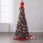 Fully Decorated Pre-Lit 7½’ Pop-Up Christmas Tree image number null