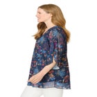 Miracle Mesh Tulip Three-Quarter Sleeve Tunic image number null
