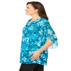 Miracle Mesh Tulip Three-Quarter Sleeve Tunic image number null