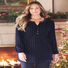 Velvet Peasant Tunic image number null