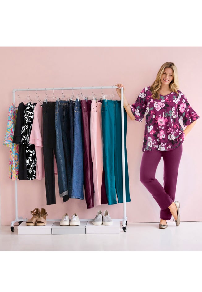 Ruffled Elbow-Sleeve Tunic image number 5