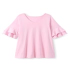 Ruffled Elbow-Sleeve Tunic image number null