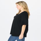 Ruffled Elbow-Sleeve Tunic image number null