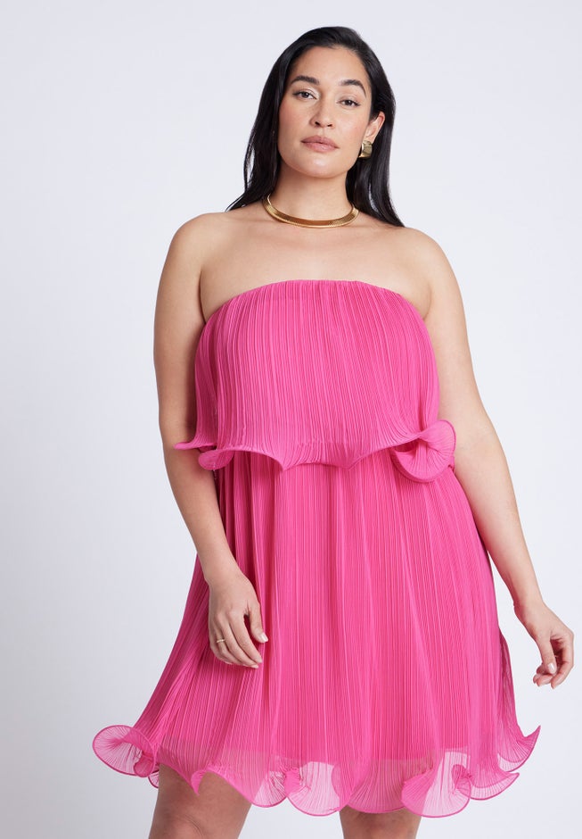 Ruffle Hem Mini Dress image number 1