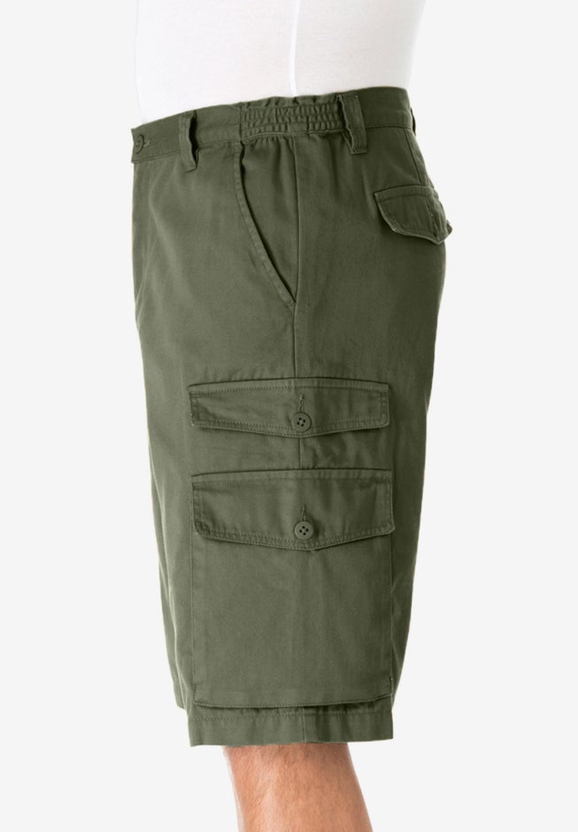 12" Side Elastic Cargo Shorts image number 2