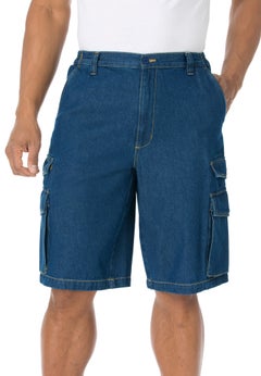 12" Side Elastic Cargo Shorts