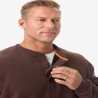 Bonded Sherpa Waffle Henley image number null