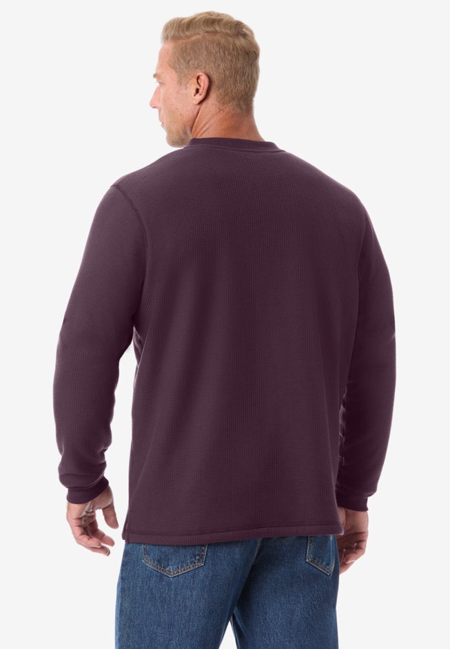 Bonded Sherpa Waffle Henley image number 1