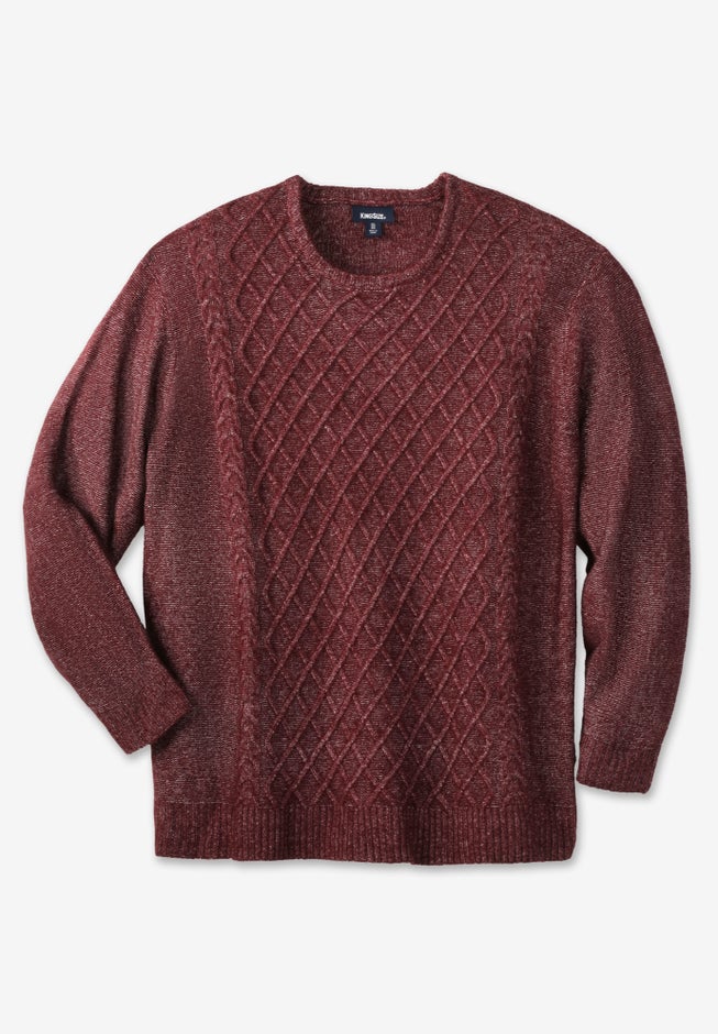 Soft Cable Knit Crewneck Sweater image number 0