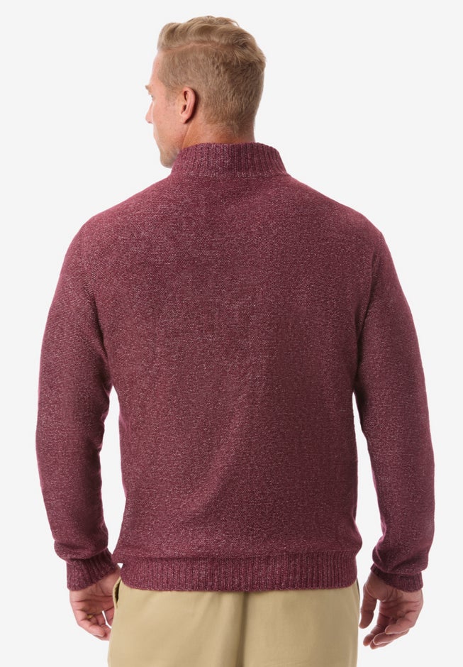 Soft Cable Knit 1/4 Zip Sweater image number 1