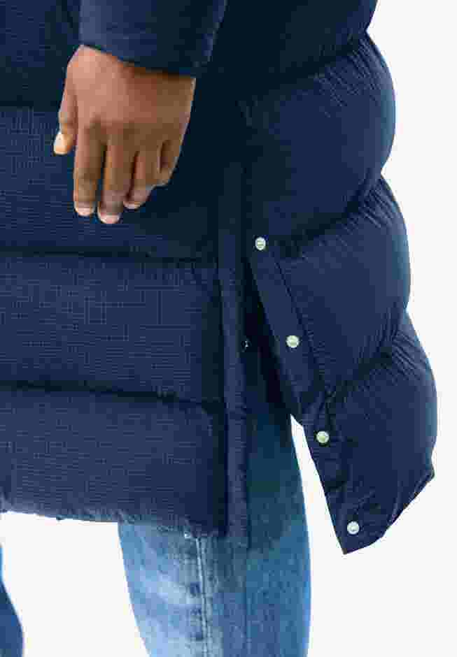 Long Quilted Puffer Coat image number 3