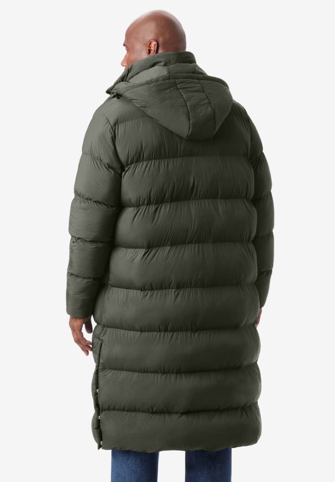 Long Quilted Puffer Coat image number 1