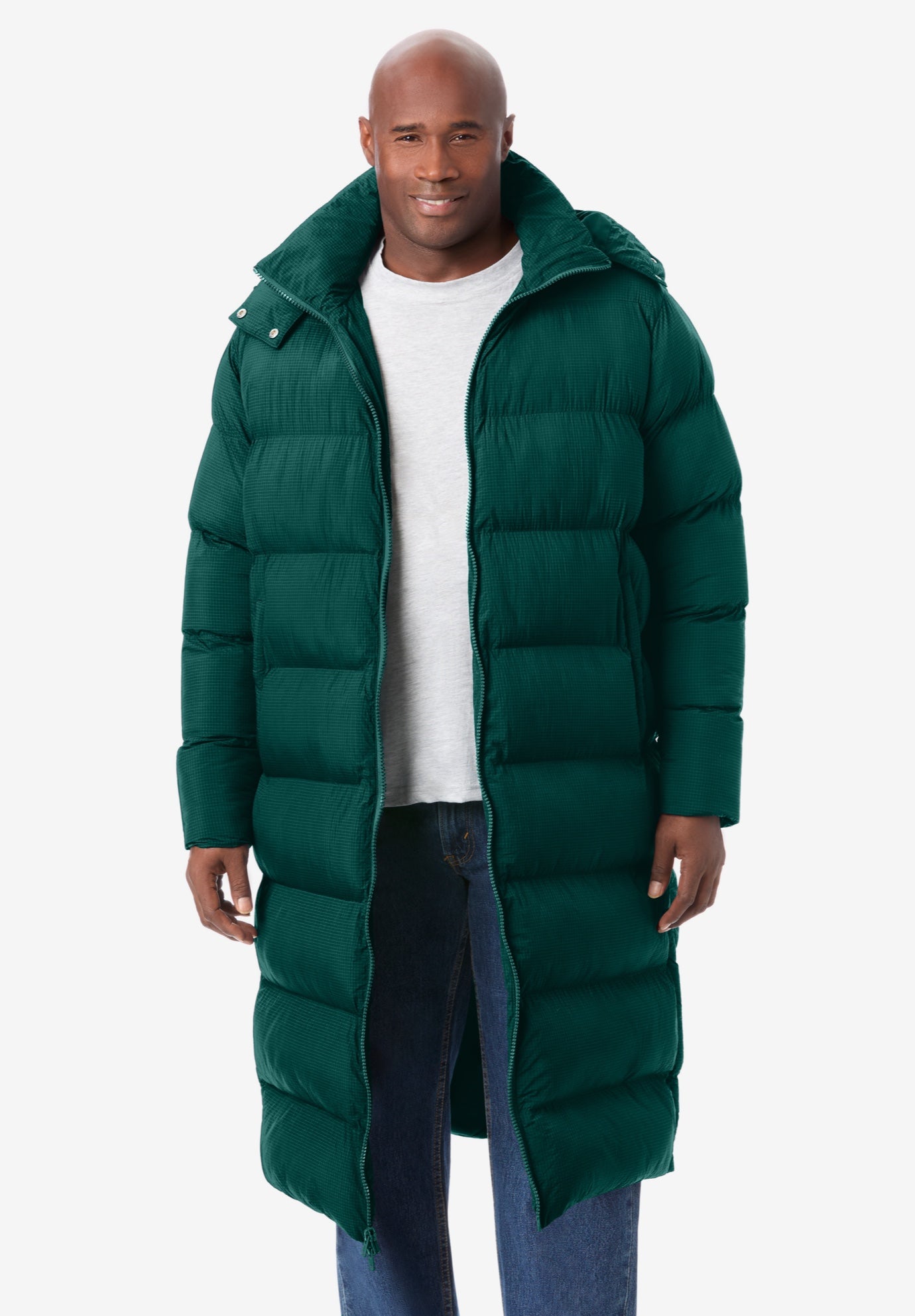 Long Quilted Puffer Coat image number 2