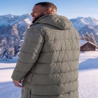 Long Quilted Puffer Coat image number 1