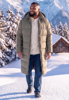 Long Quilted Puffer Coat