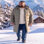 Long Quilted Puffer Coat image number 0
