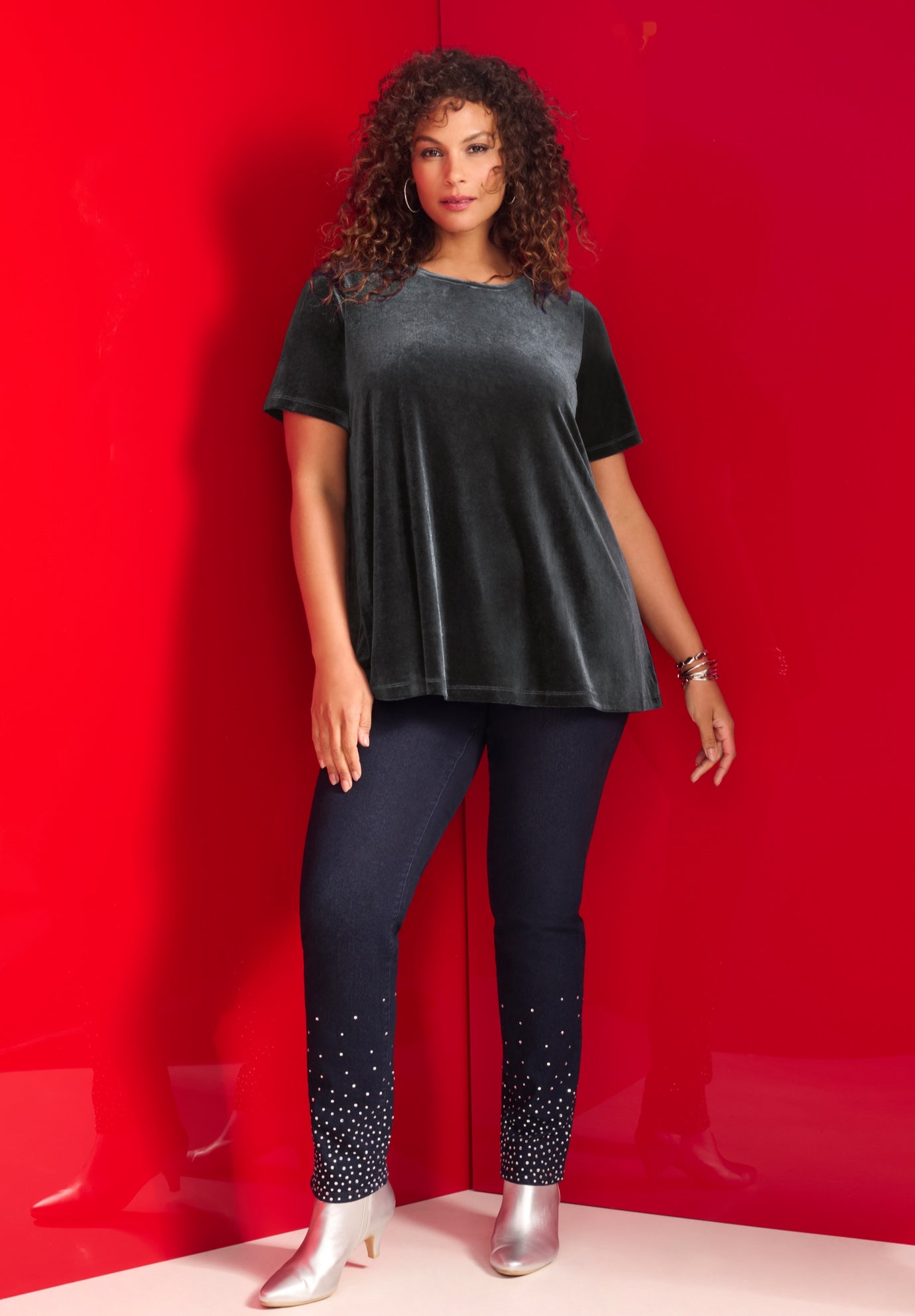 Velour Swing Tee image number 0