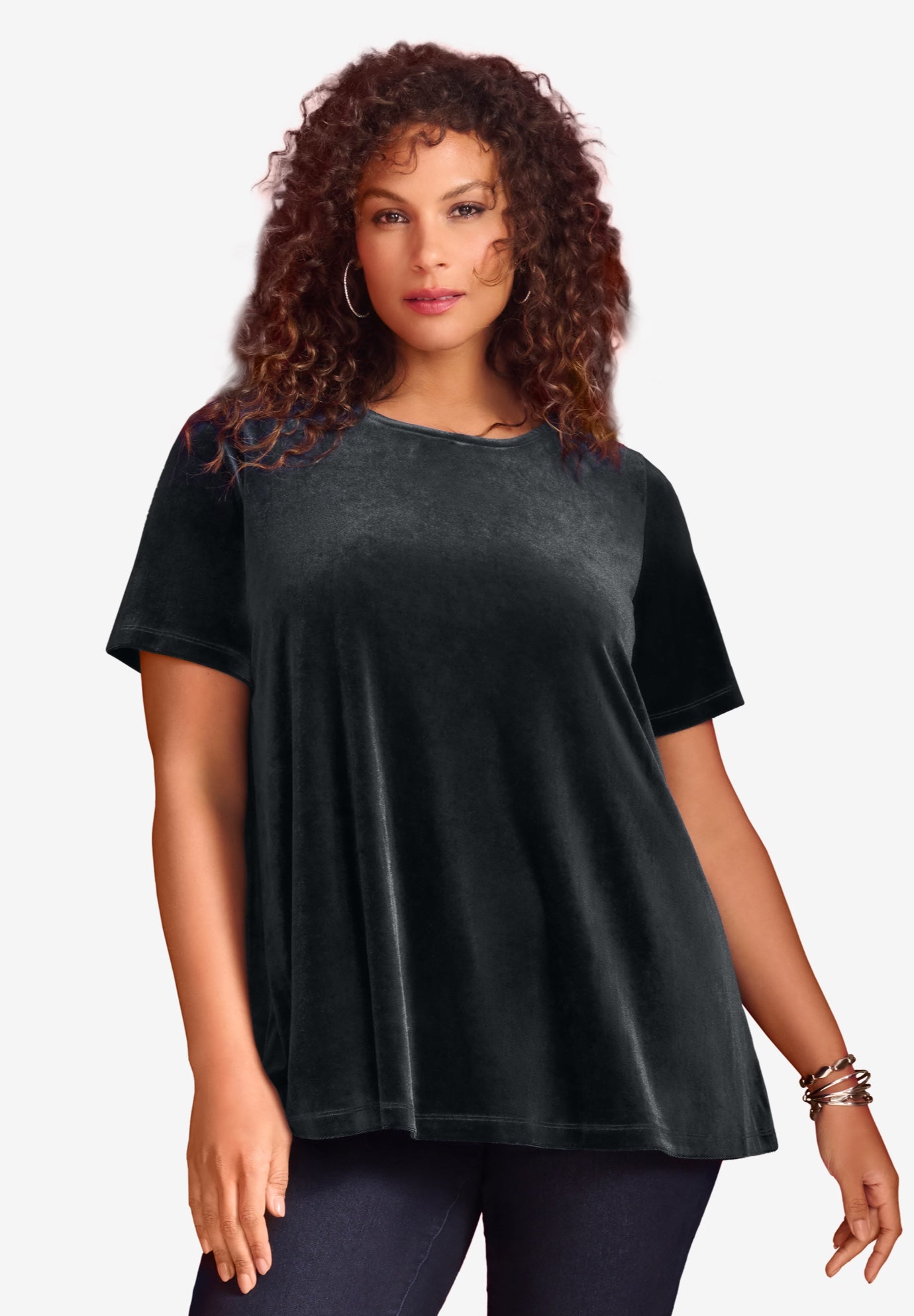 Velour Swing Tee image number 1