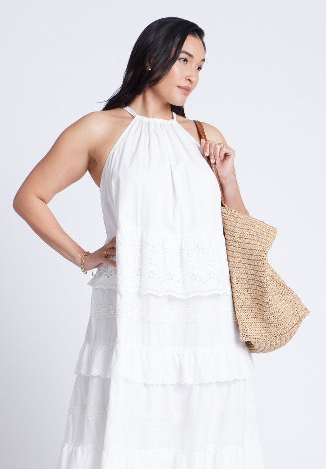 Lace Detail Aline Dress image number 1