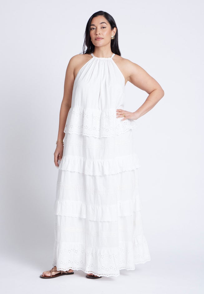 Lace Detail Aline Dress image number 2