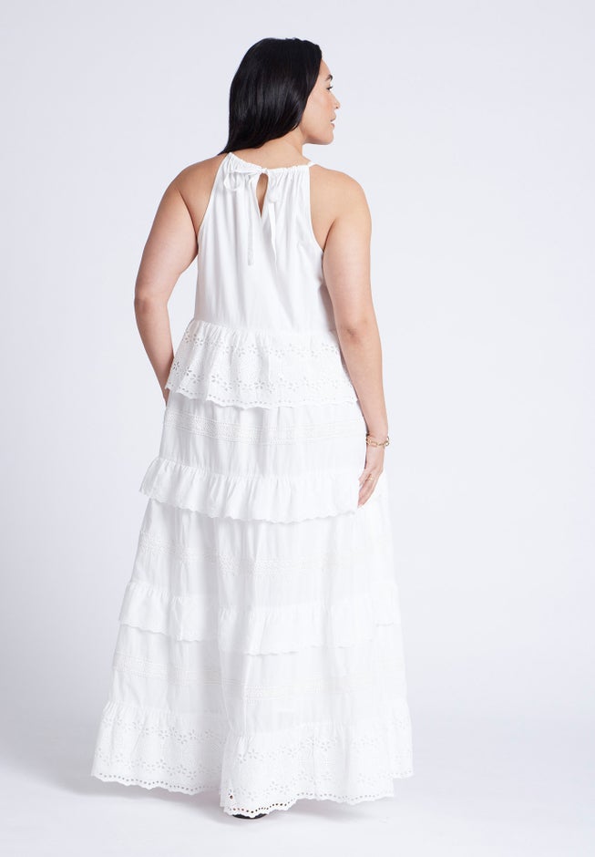 Lace Detail Aline Dress image number 3