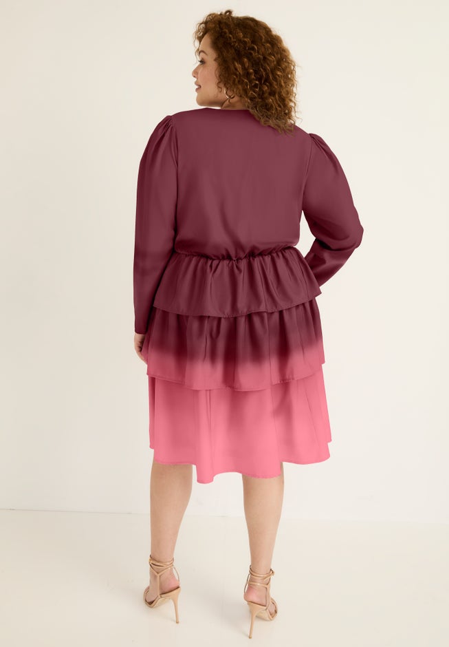 Three-Tiered Ombre Dress image number null