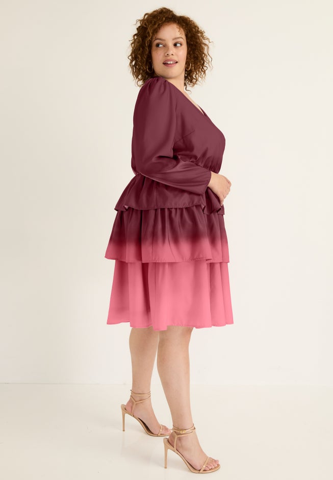 Three-Tiered Ombre Dress image number null